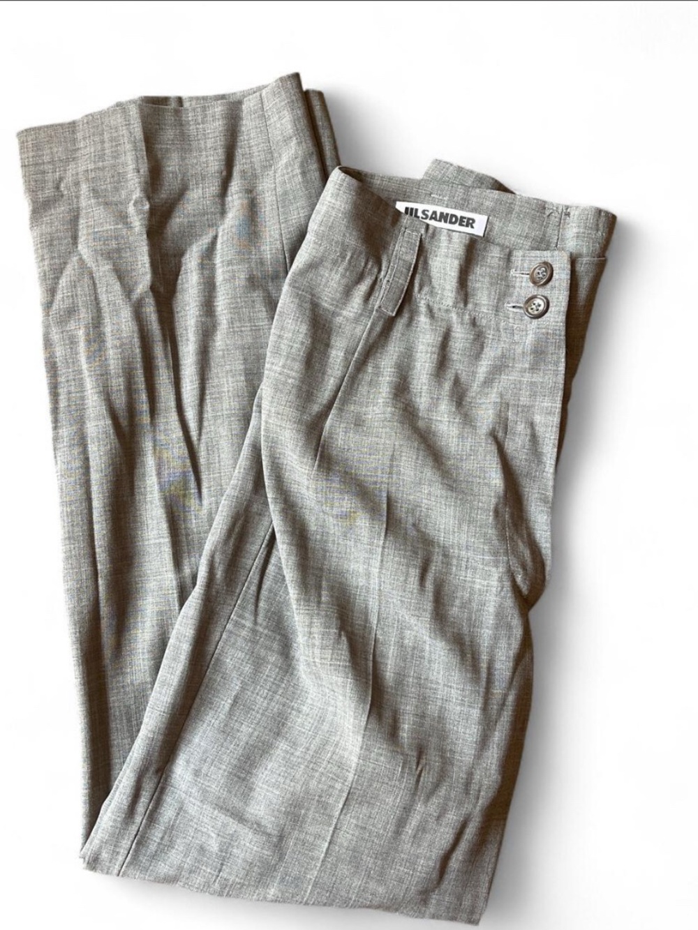 Jil Sander vintage grey wool trousers
